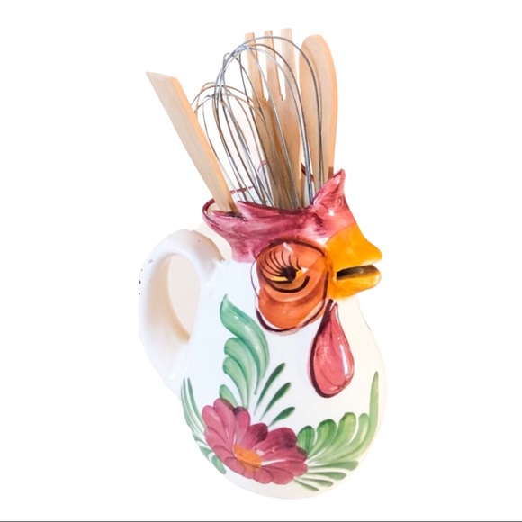 Hand Crafted Other - Vintage Rooster Utensil Holder